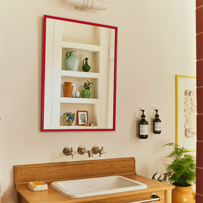 Mirror, 50cm, Venetian Red-0