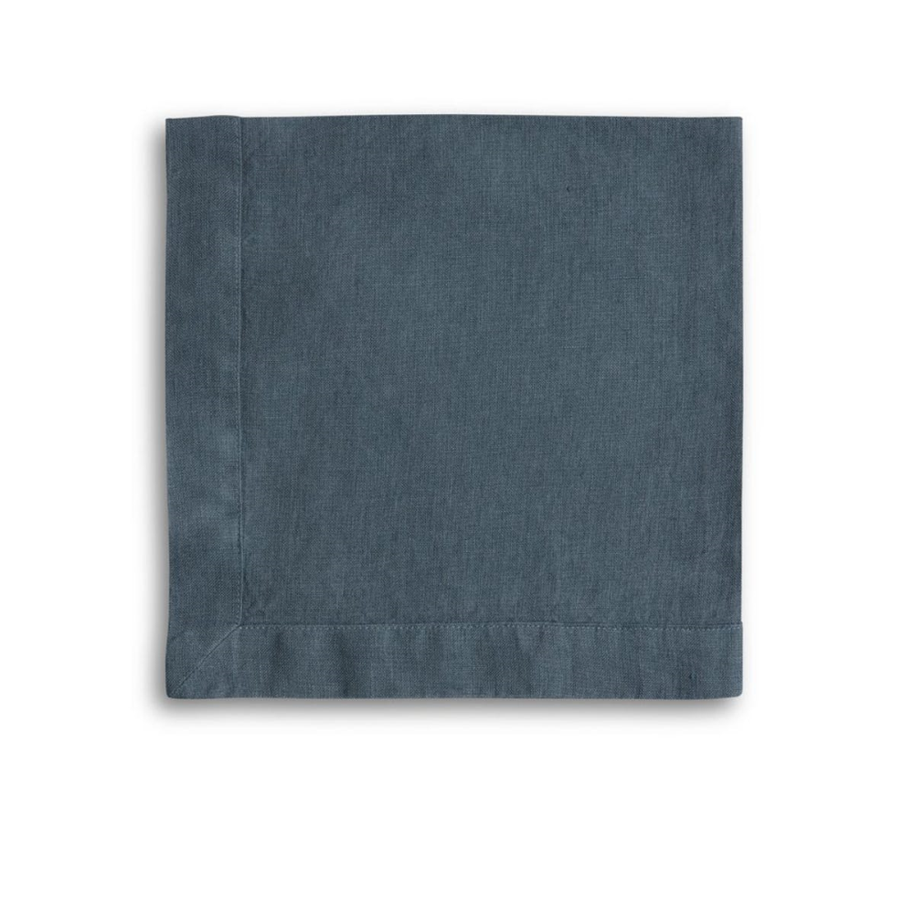 Mitered Hem Napkin, 47 x 47cm, Parisian blue-1