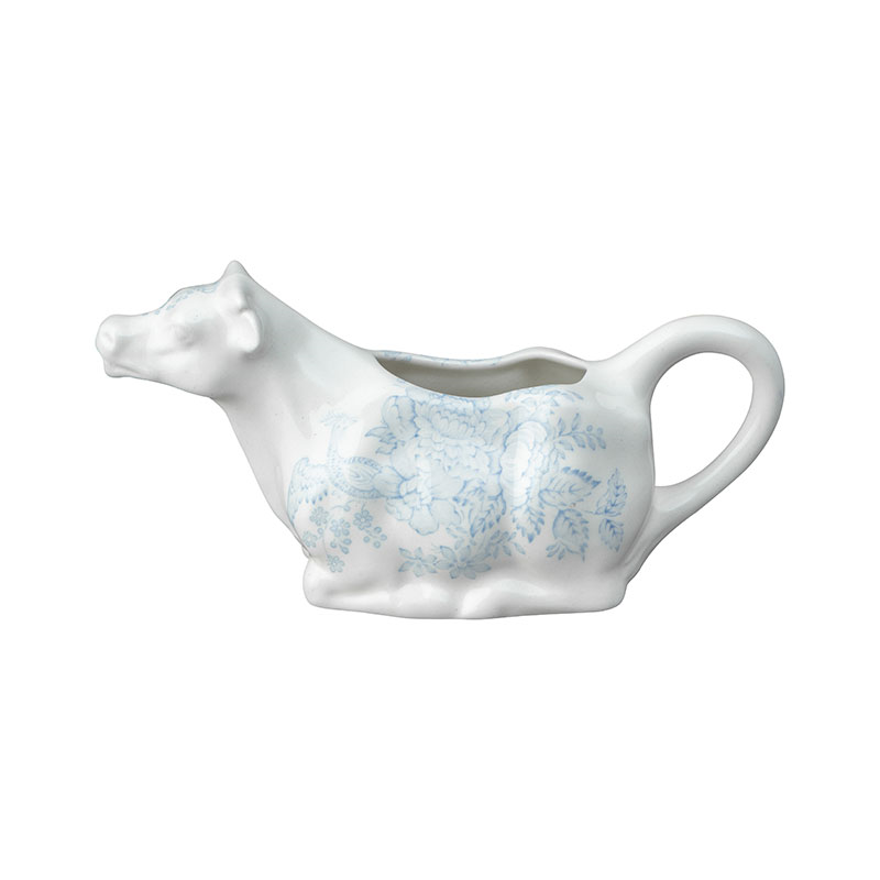 Asiatic Pheasants Cow Creamer, 150ml, Blue-0