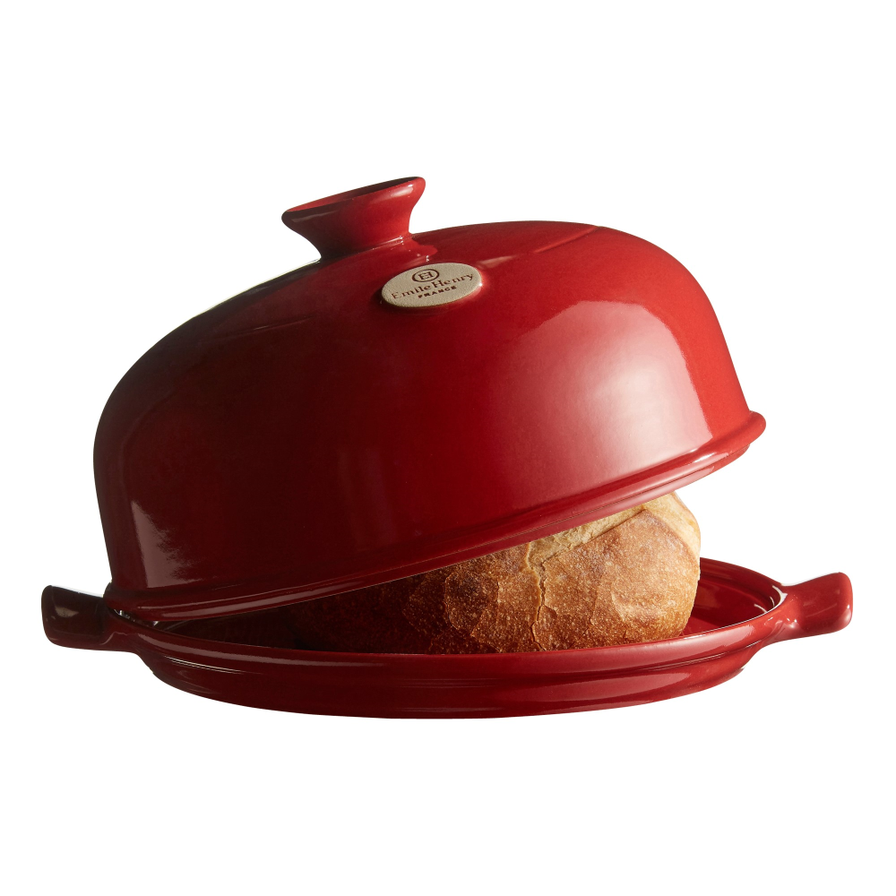 Bread cloche, 34 x 29 x 17cm, Burgundy-0