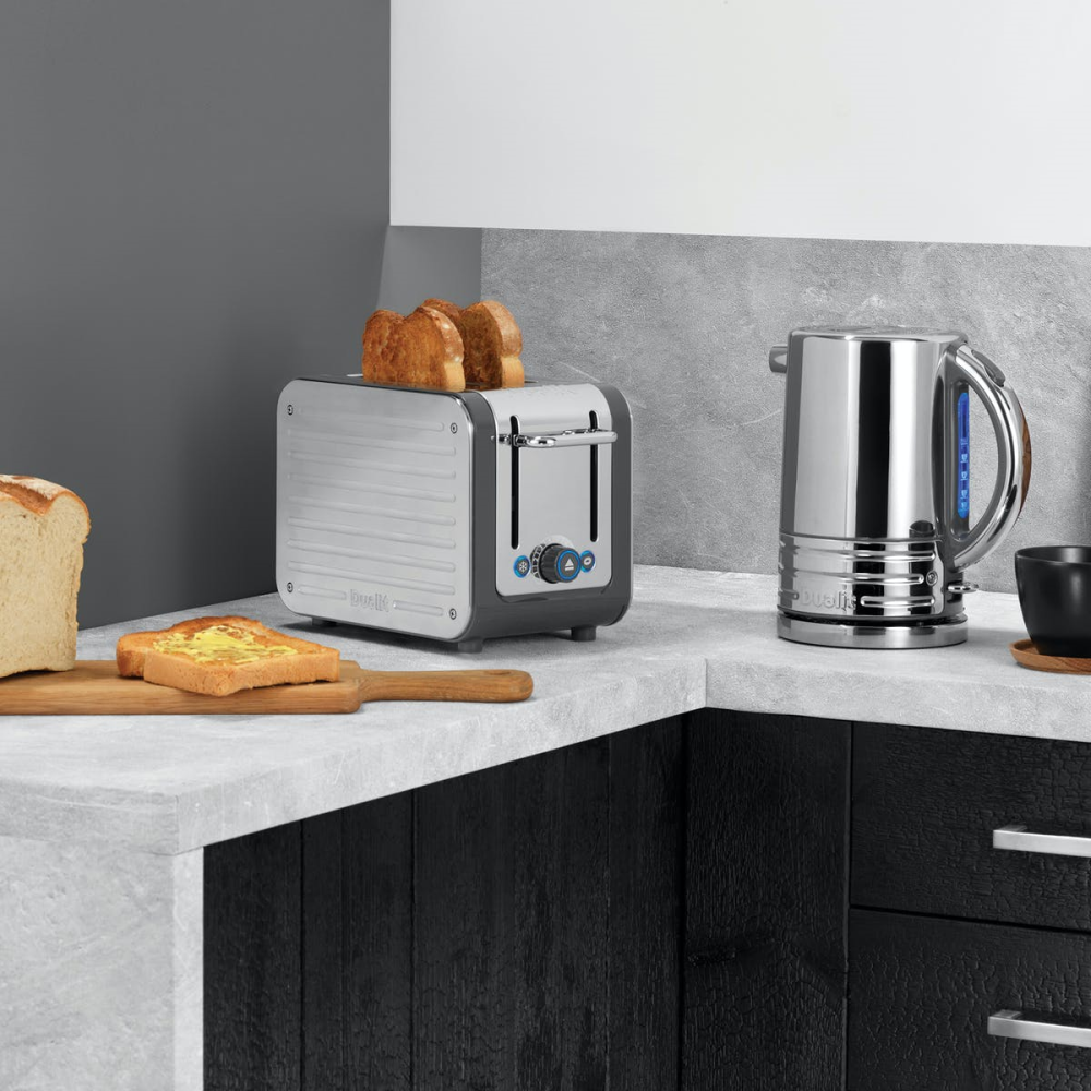 Architect 2 slot toaster, Grey-2