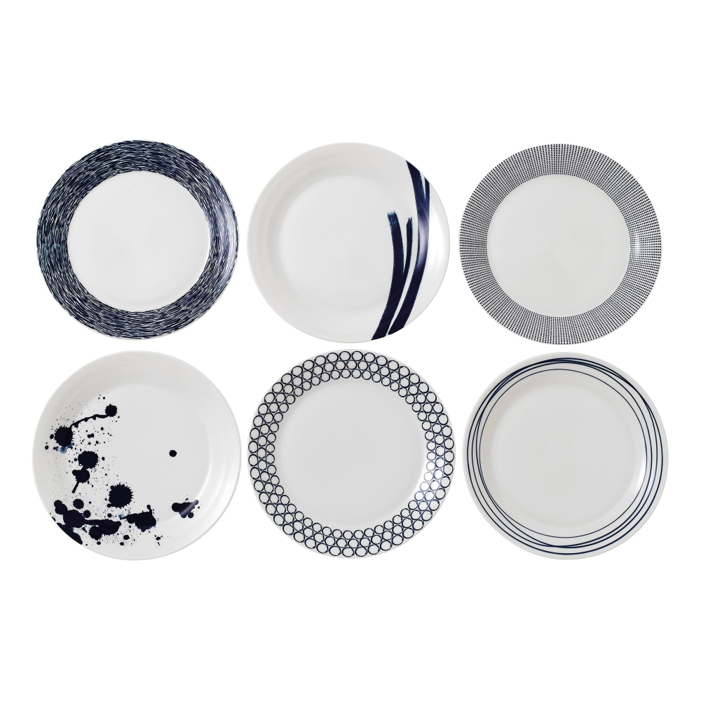 Pacific Set of 6 dinner plates, 28cm-0