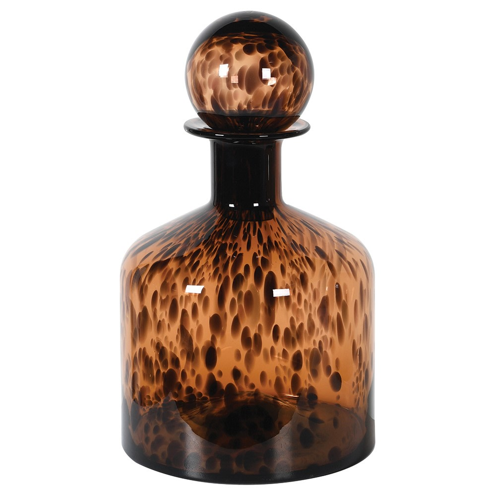 Lidded Vase, H39cm, Tortoishell-0