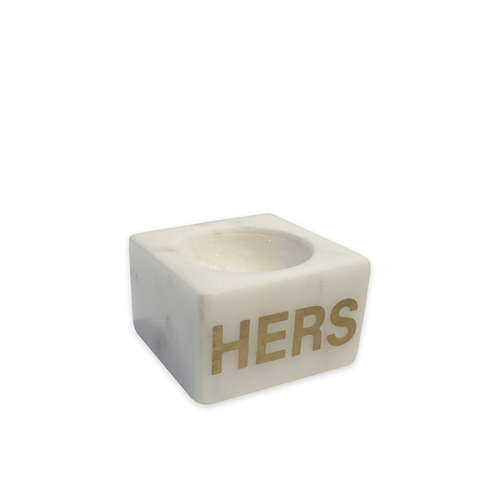 Hers Egg Cup, L5.5 x W5.5 x H3.5cm, White-1