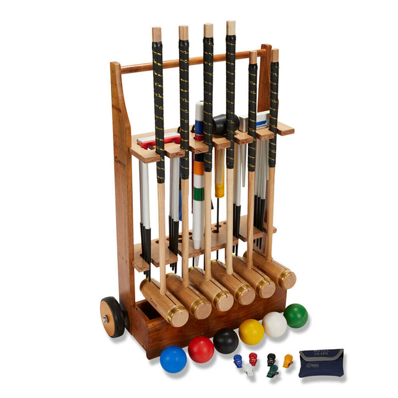 Executive 6 Player Croquet Set with Trolley-0