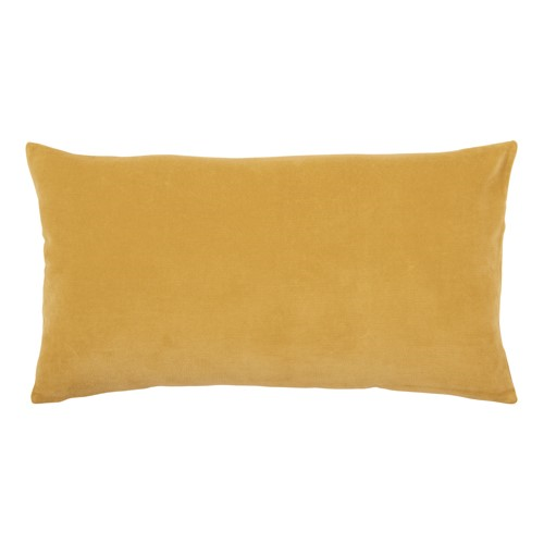 Elise Velvet Cushion, 40 x 65cm, Yellow-0