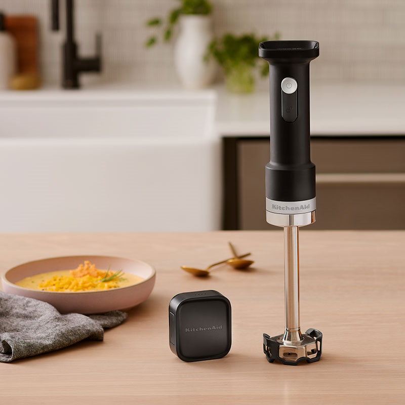 Cordless Hand Blender Battery Included, Matt Black-0