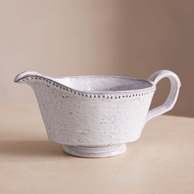 Hillcrest Gravy Boat, White-4