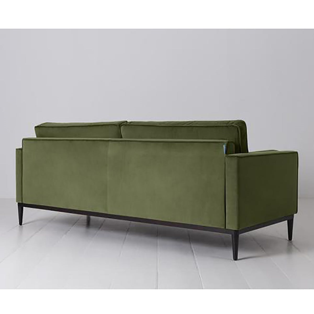 Model 02 3 Seater Velvet Sofa, Vine-2