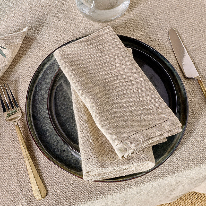 Sanee Set of 2 Napkins, Natural-0