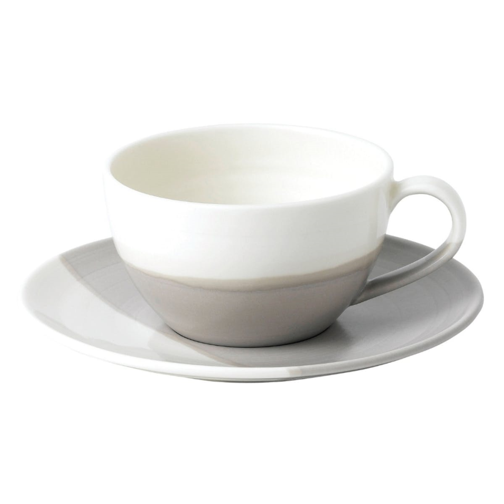 Coffee Studio Cappuccino cup and saucer, 27.5cl, Grey-0