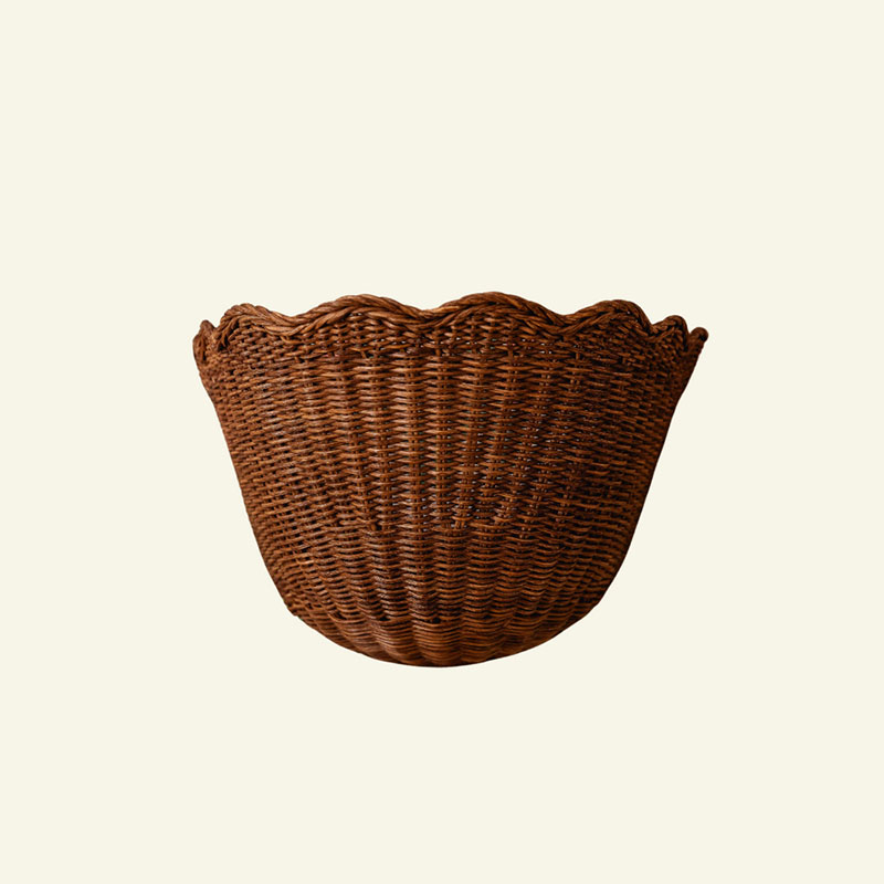 Scalloped Wall Light, Teak-1