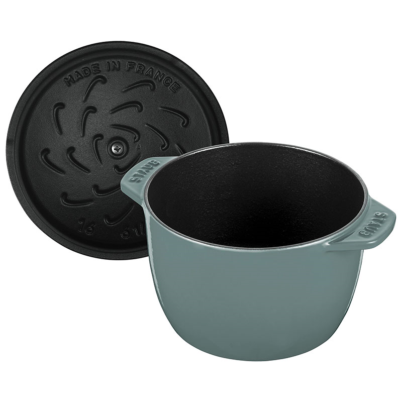 Cast Iron Rice Cocotte, 16cm, Eucalyptus-1