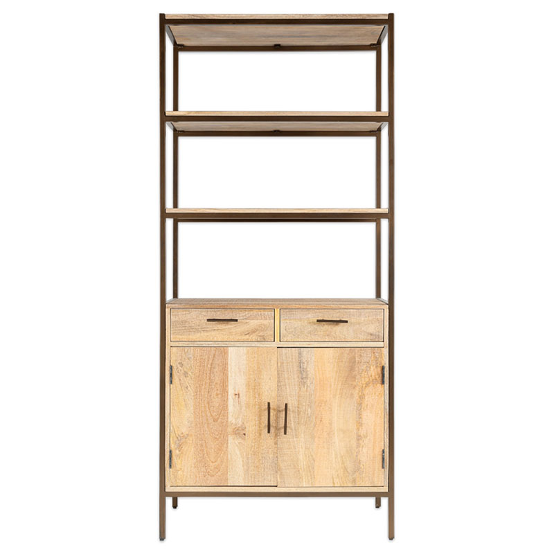 Dasai Mango Wood Storage Unit, Natural-1