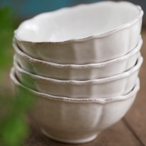 Impressions Set of 6 soup/cereal bowls, 16cm, White-1