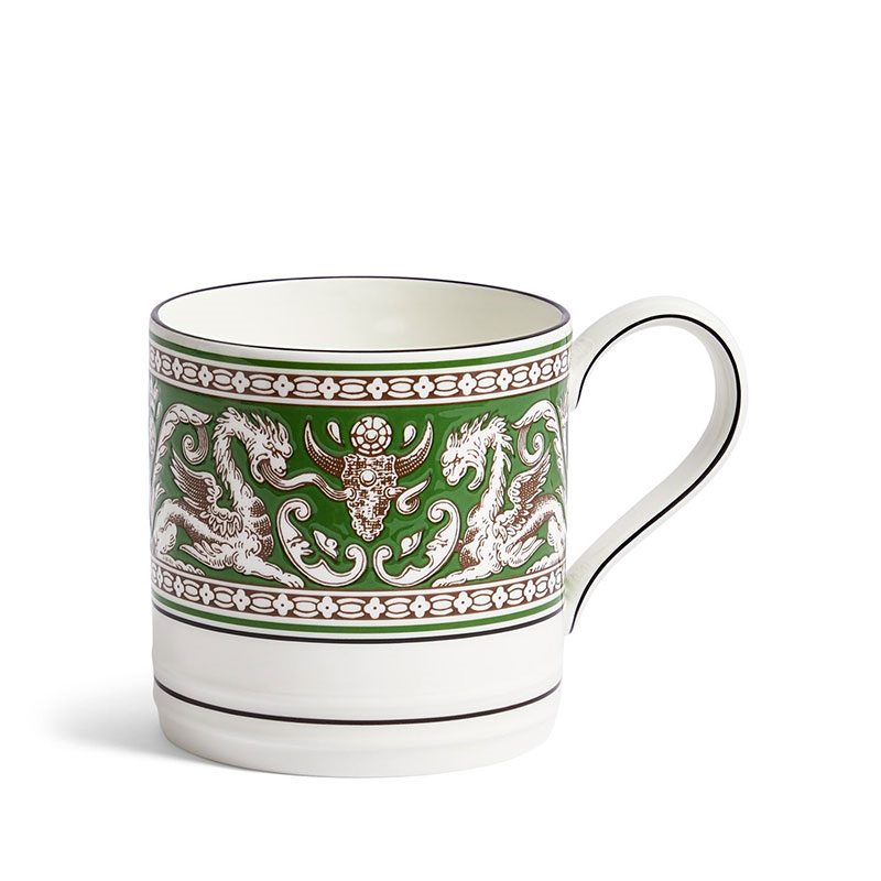 Florentine Mug, 326ml, Verde-0