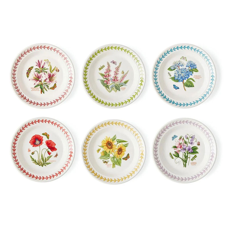 Botanic Garden Meadow Set of 6 Side Plates, D16.5cm, Multi-1