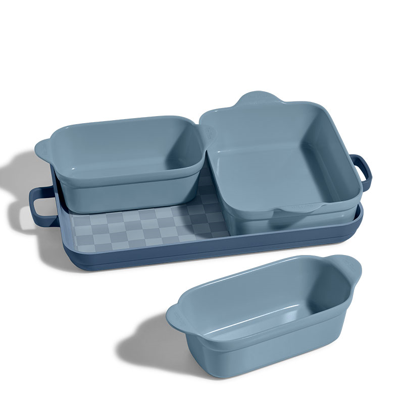 Aluminium Bakeware Set, Blue Salt-1