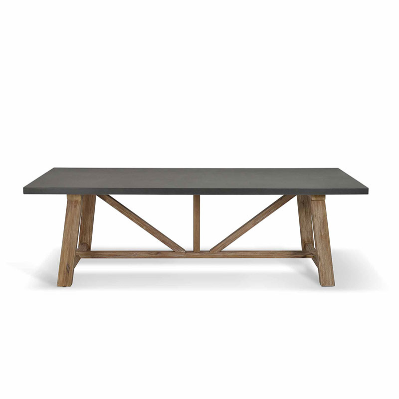 Chilford Dining Table, Grey & Natural-2