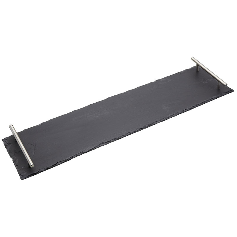 Serving platter with handles, 60 x 15cm, Slate-1