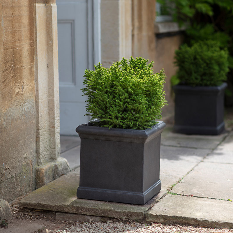 Boxgove Set of 2 Planters, Black-2