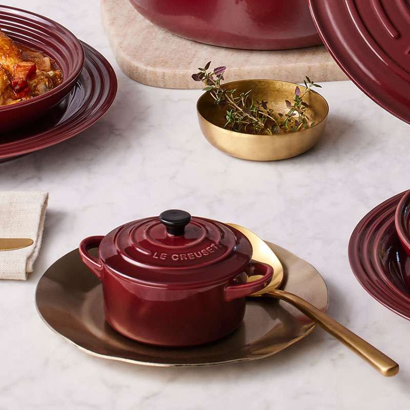 Stoneware Petite Round Casserole, 250ml, Garnet-6