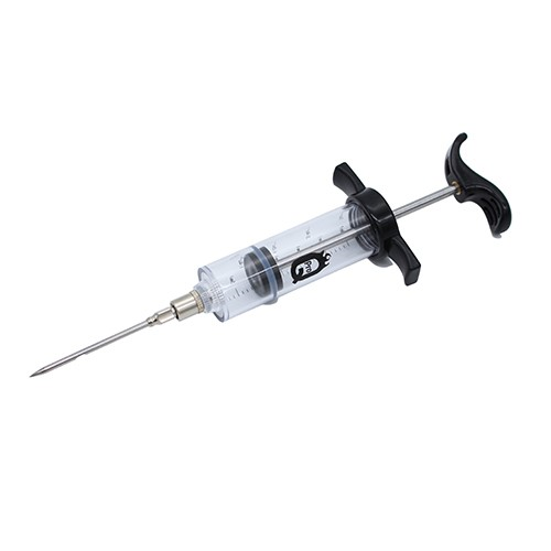 Marinade injector, Silver/Black/Clear-0