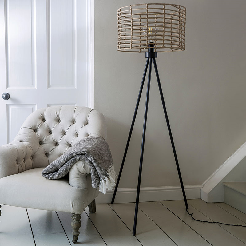 Hampstead Floor Lamp, Natural-2