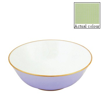 Sous Le Soleil Open Vegetable Dish, W9 x L25cm, Matt Gold Classic Pastel Green-0