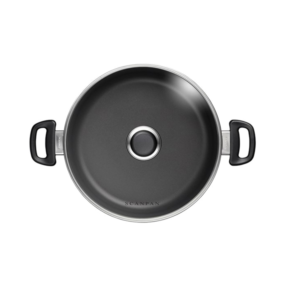 Classic induction Low sauce pot with lid, 26cm - 4.8 Litre, black-2