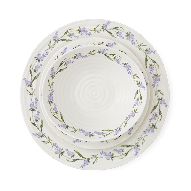 Lavandula 12 Piece Dinnerware Set, Multi-4