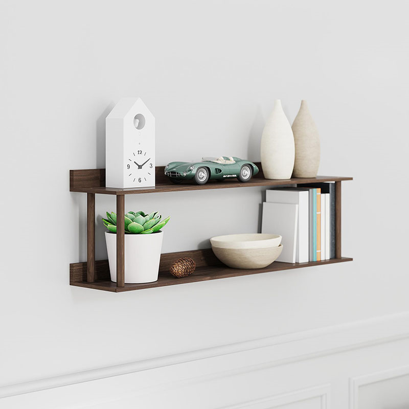 Platform 2 Shelf, H38 x W100cm, Walnut-0