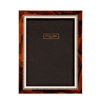 Miki Photograph frame, 4 x 6", Brown Marquetry-0