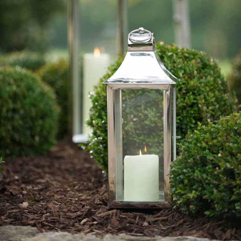 Tonto Lantern, H50cm, Clear/Silver-1