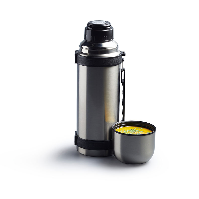 Thermos flask, 1 litre, Silver-0