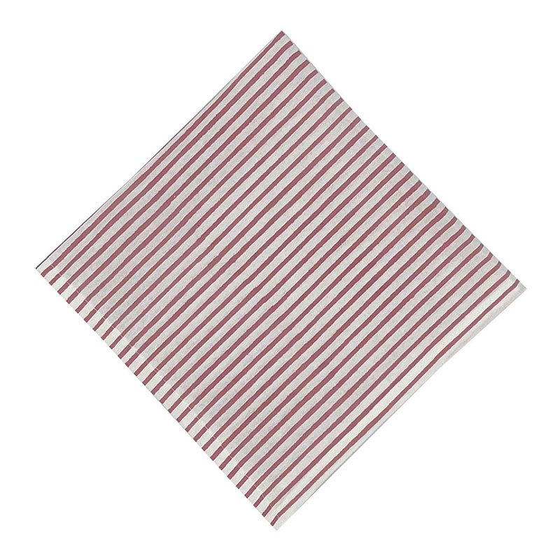 Striped Napkins, 45 x 45cm, Dusty Rose-0