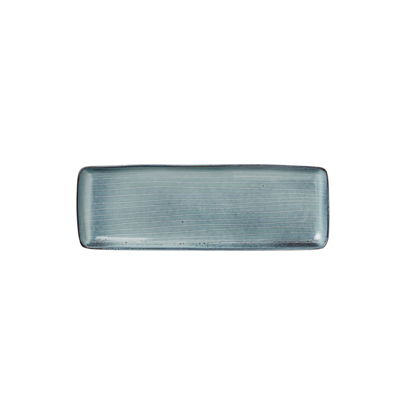 Nordic Sea Rectangular Platter, 12.5 x 35cm, Blue-1