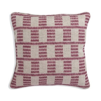 Cushion, Square, Cool Pink Cove, Linen, 43x43cm-0