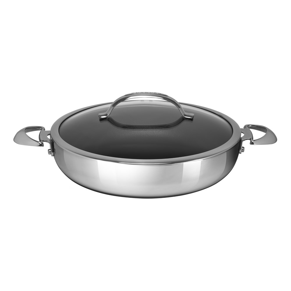 HaptIQ Chef pan with lid, Dia32cm, Metallic-2