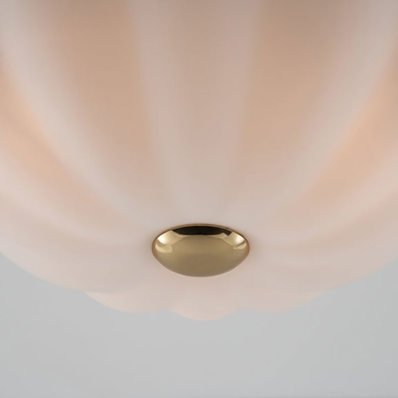 Flower Flush Ceiling Light, H22cm, Opal-4