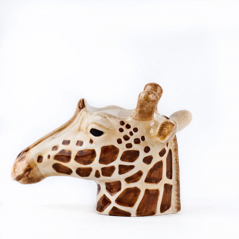 Giraffe Egg Cup, H8.5cm, Brown-1