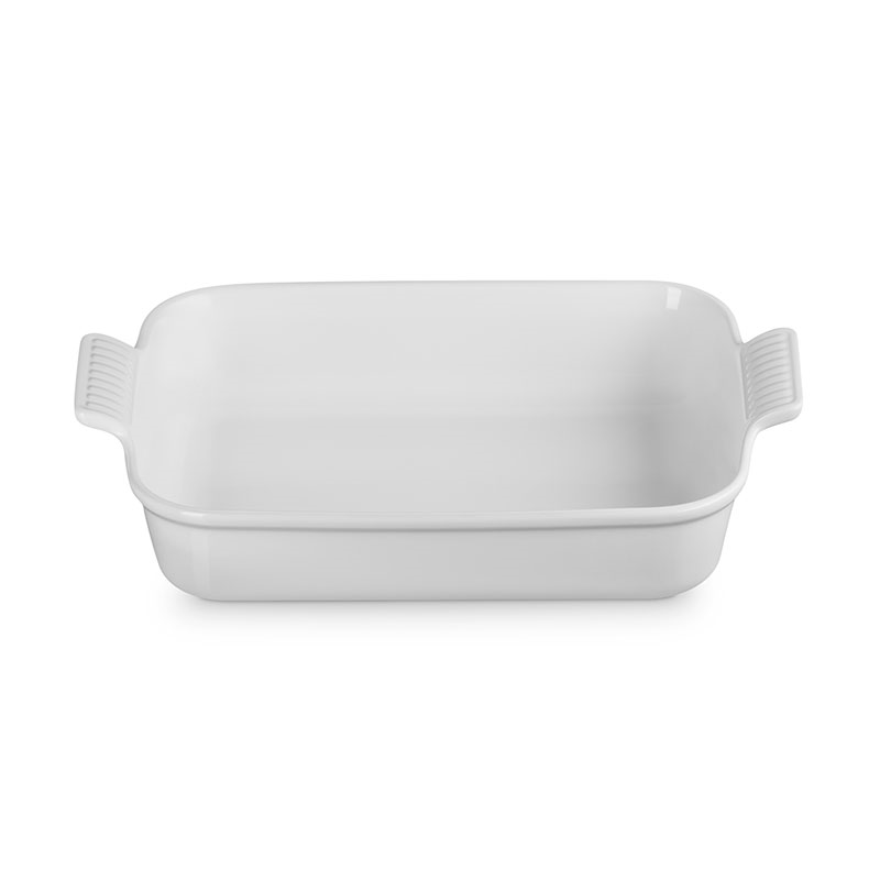 Stoneware Heritage Rectangular Dish, 32cm, White-2