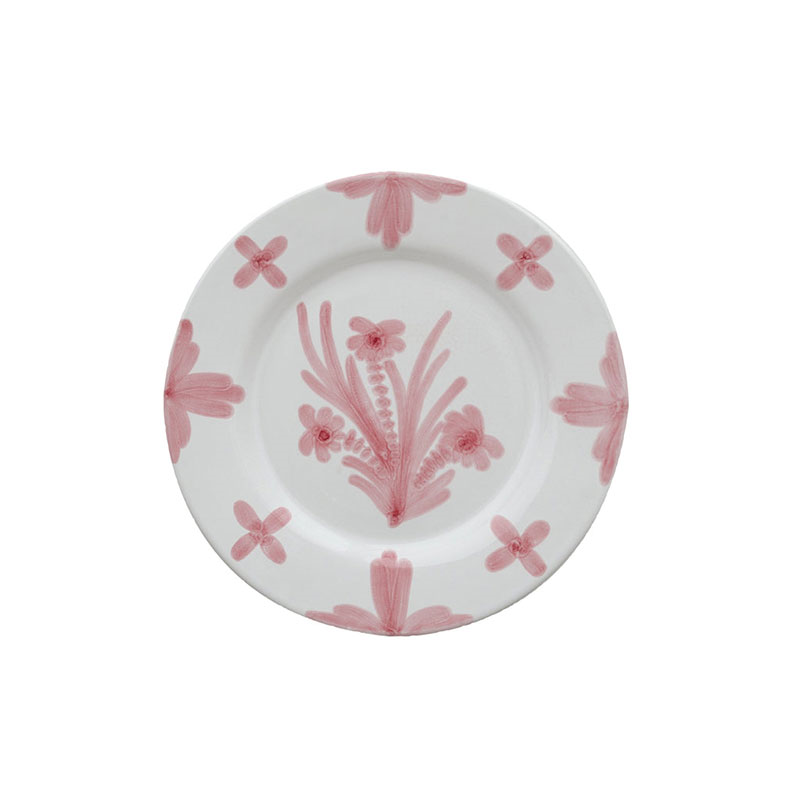 Summer Flower Large Plate, Pink-1