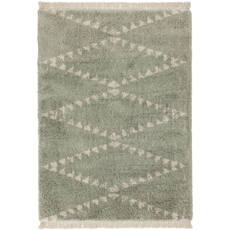 Rocco berber style rug, 160 x 230cm, green-0