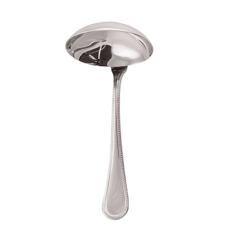 Perles Soup ladle, Silver Plate-0