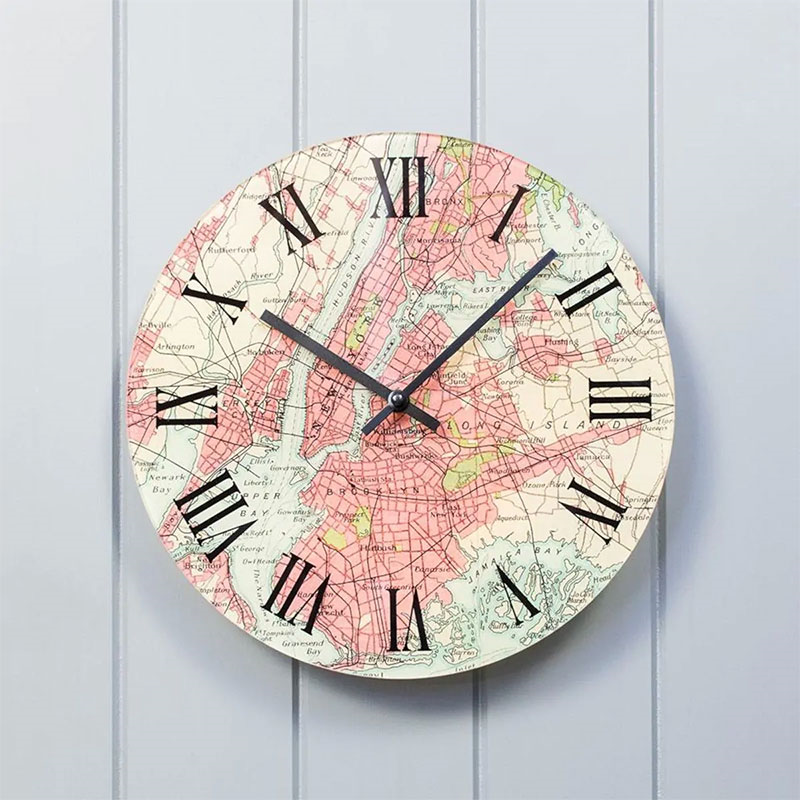 Personalised Map Clock, 30cm-1