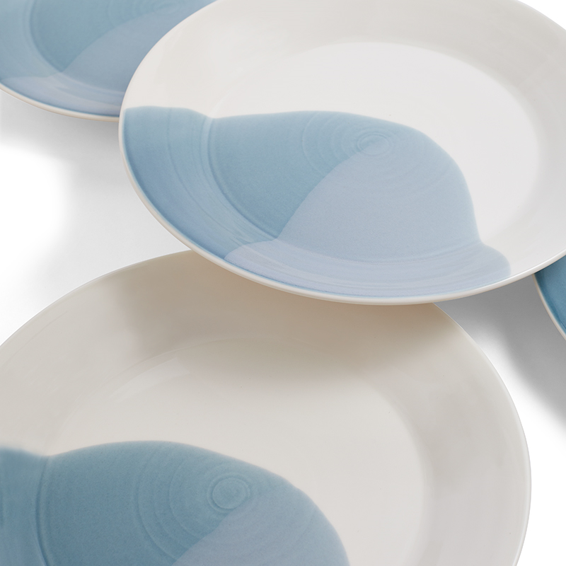 Signature 1815 Set of 4 Plates, D24cm, Blue-3