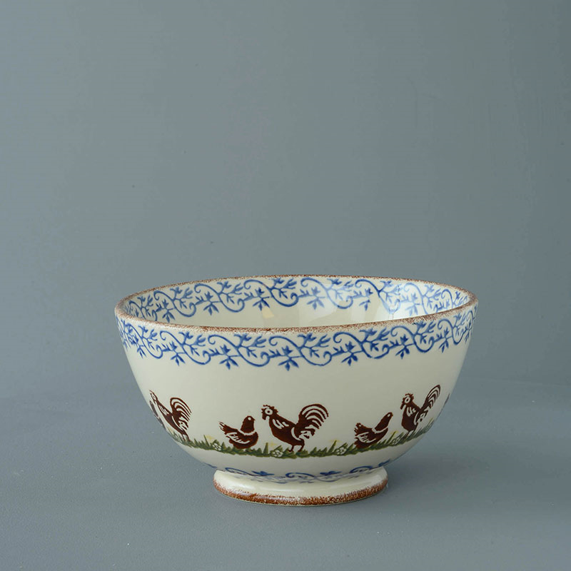 Cock & Hen Serving bowl, 22cm-1