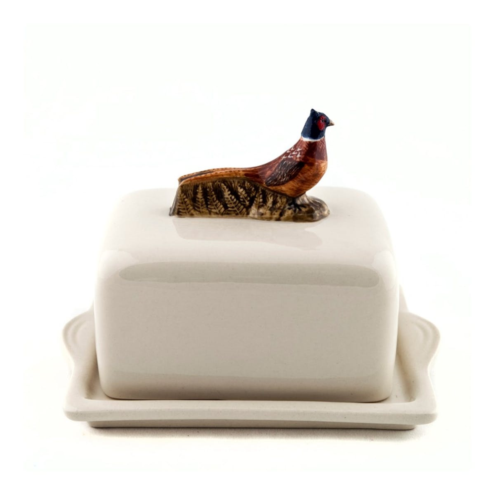 Pheasant Butter dish, L11.5 x D9 x H10.7cm-1