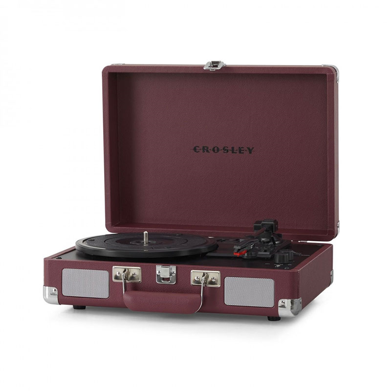 Cruiser Deluxe Plus Portable Turntable, Burgundy-1